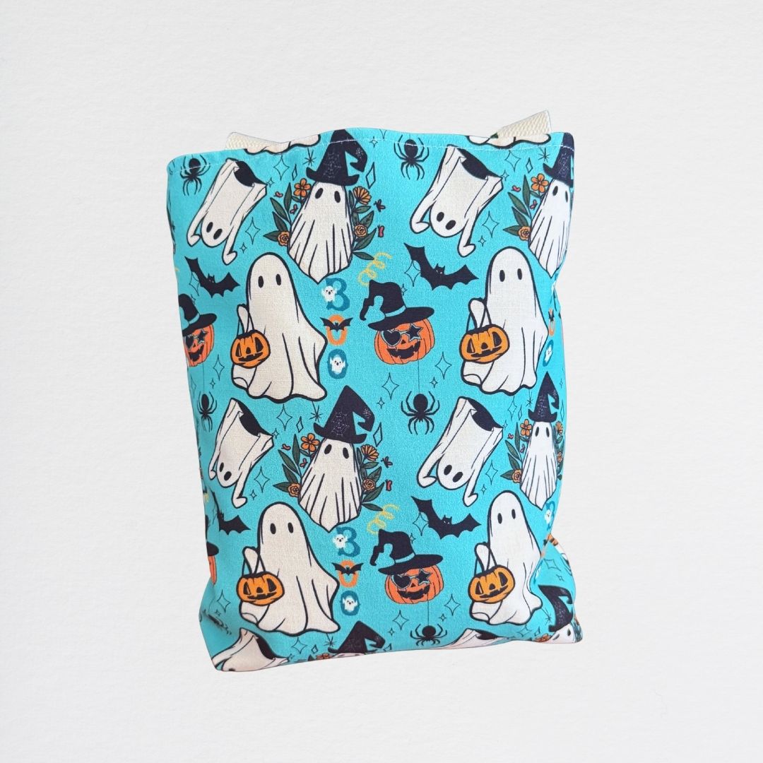 White ghost tote bag