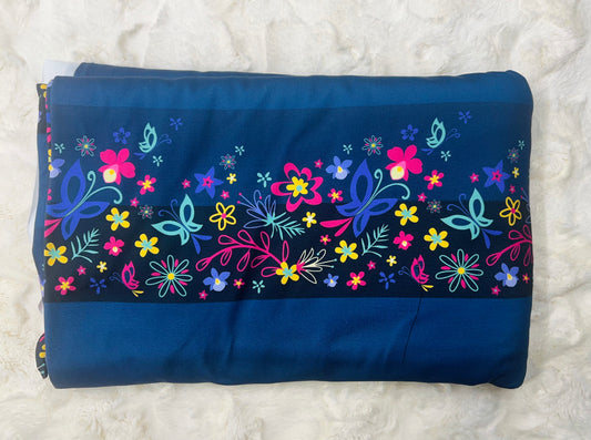 Blue floral tee