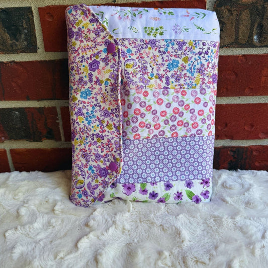 Purple patchwork II bible sleeve (large)