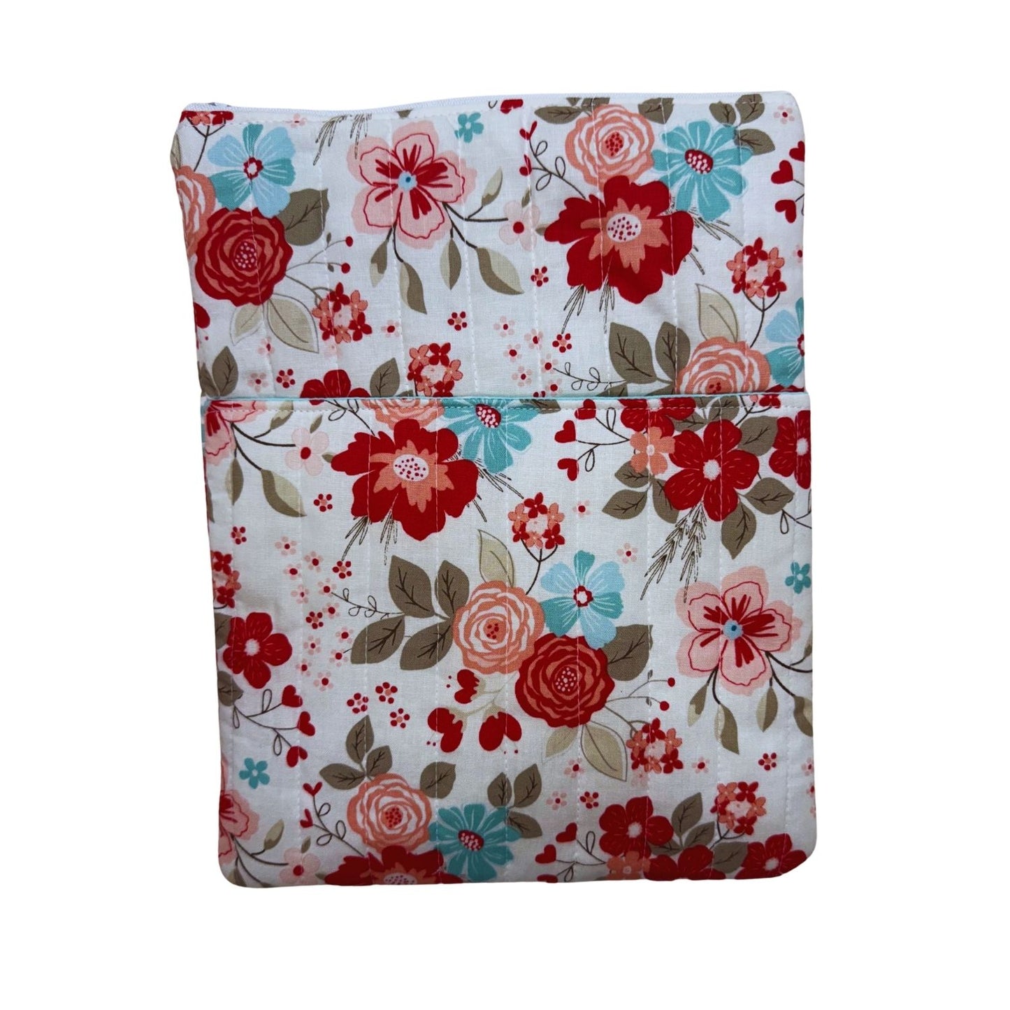 Red Floral iPad sleeve 11"